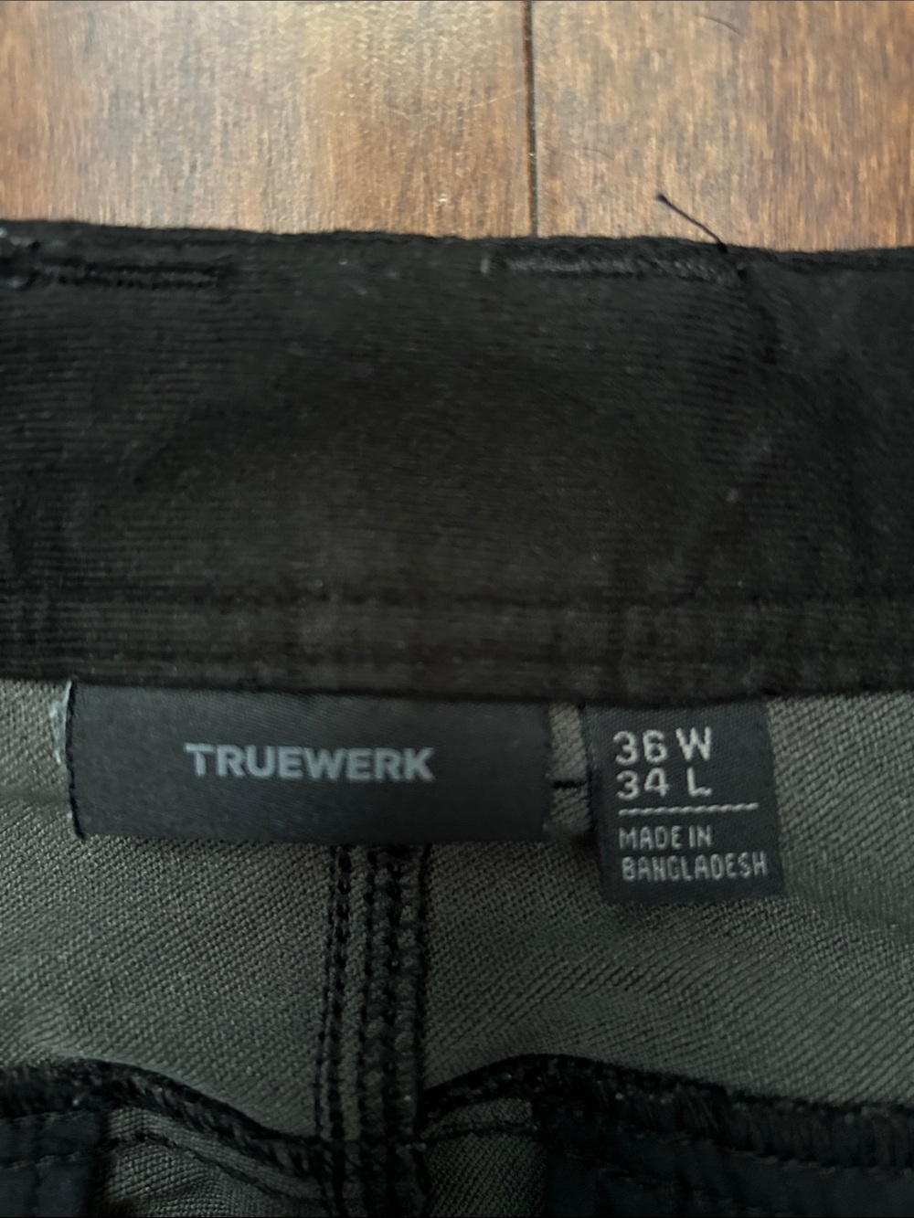 Truewerk Men’s T2 Werkpant Pants, Black, Size 36W 34L - Picture 2 of 15
